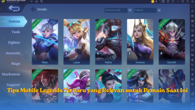 Tips Mobile Legends